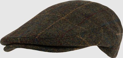 Jack Pyke Wool Blend Flat Cap Tweed Brown